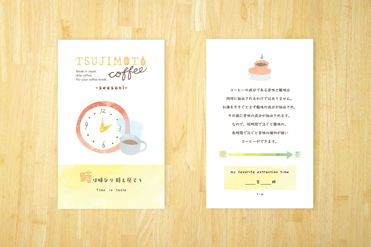 コーヒー豆知識カード１-６　○は味なり ○を戻そう